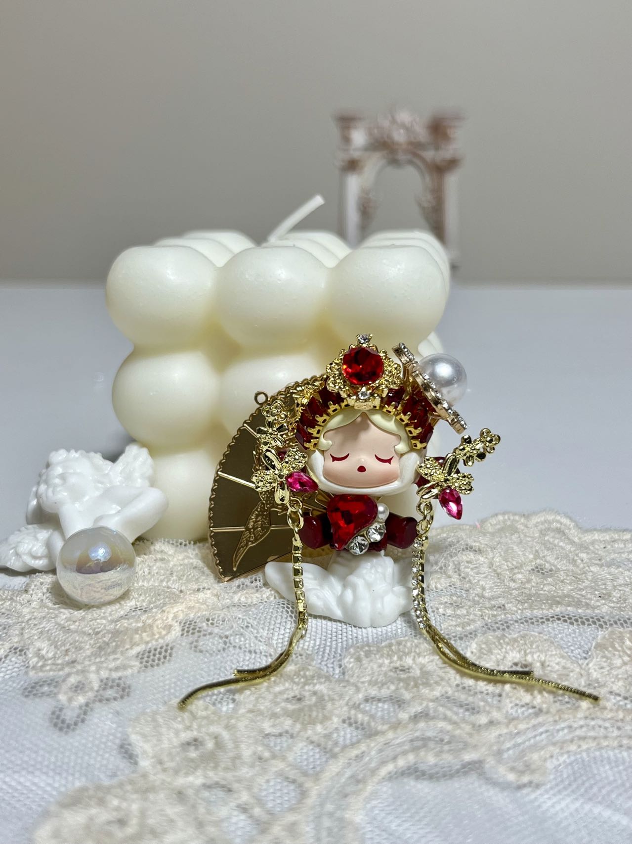 Red Fan Doll
