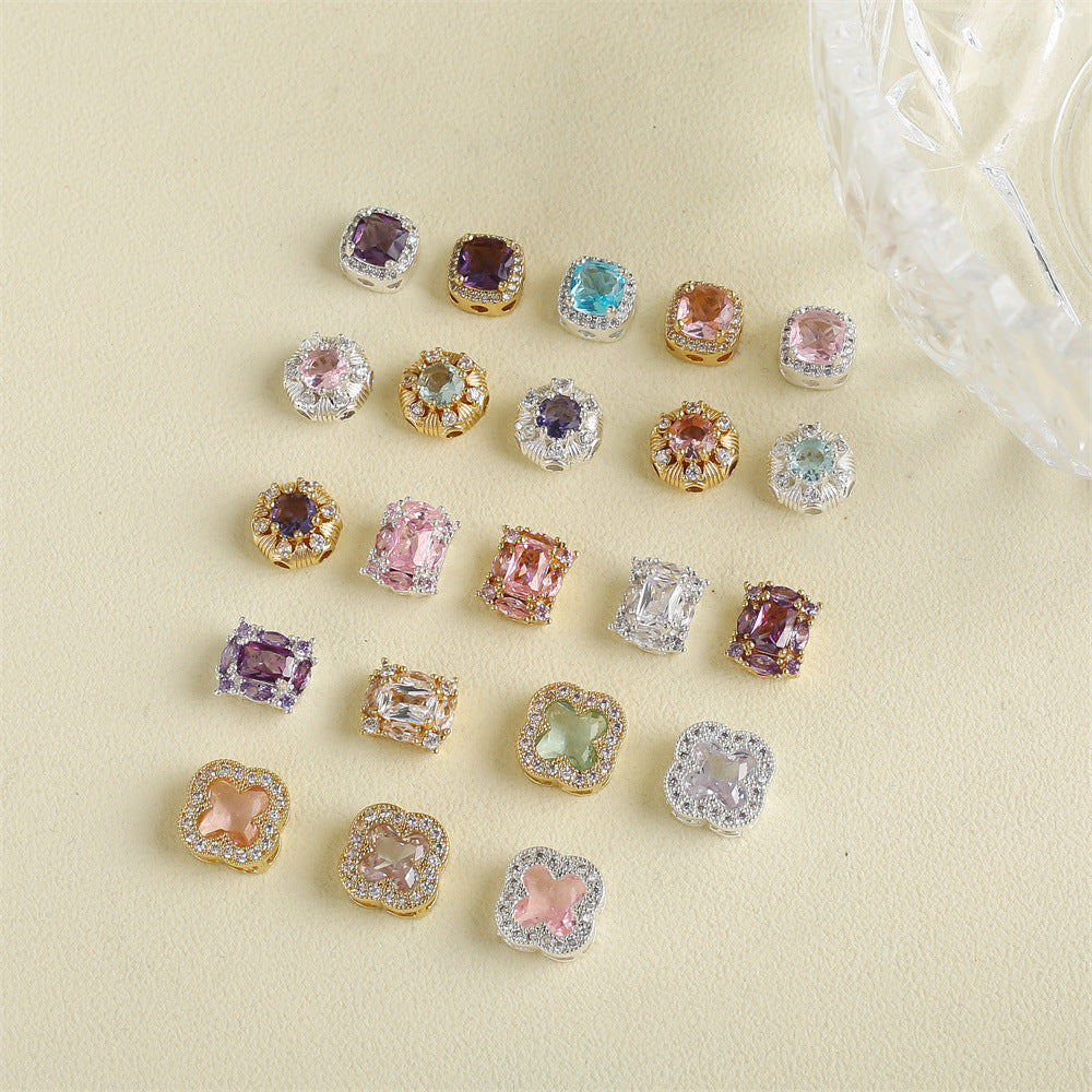 Small cube spacer beads